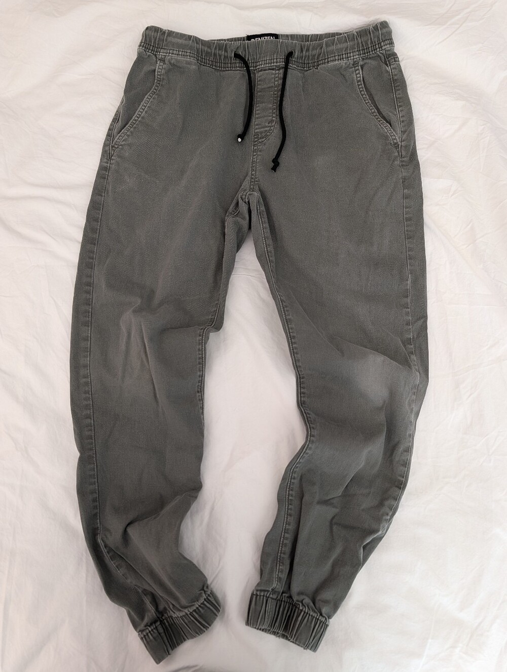 Denizen Levi's Gray Lightweight Denim Jogger Style Pants Size medium